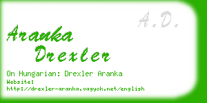aranka drexler business card